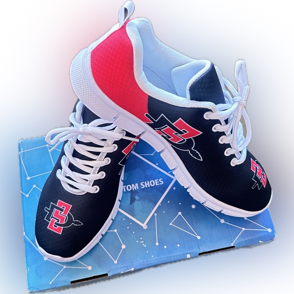 SDSU San Diego State Women's Spirit Trainers Sneakers Game Day Shoes NIB